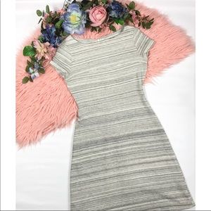 Ivanka Trump Gray Textured A Line Dress